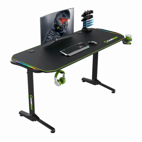 Игровой стол Gamemax D140-Carbon RGB, Чёрный