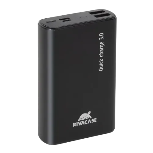 Power Bank Rivacase 10000 mAh QC 3.0/PD, VA1037, Black