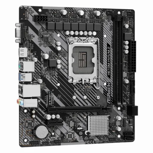 Материнская плата ASRock H610M-HVS/M.2 R2.0, LGA1700, Intel H610, Micro-ATX