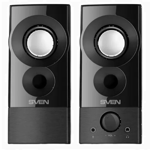 Компьютерные колонки 2.0 SVEN "357", Чёрный