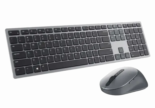 Set Tastatură + Mouse DELL KM7321W, Fără fir, Gri