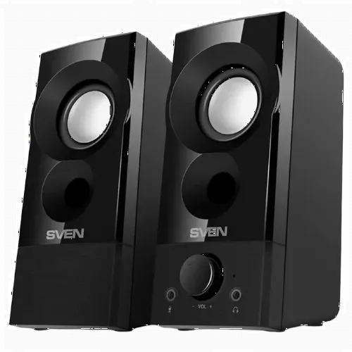 Компьютерные колонки 2.0 SVEN "357", Чёрный