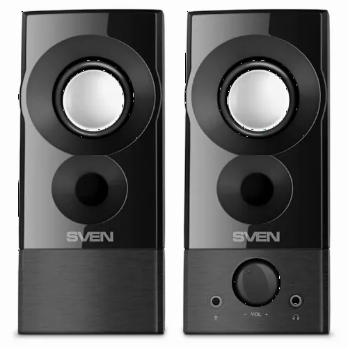 Компьютерные колонки 2.0 SVEN "357", Чёрный
