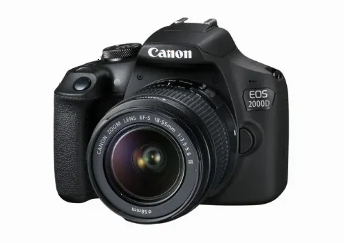 Aparat foto DSLR Canon EOS 2000D + EF-S 18-55 DC III, Negru