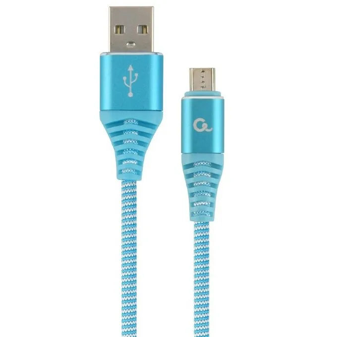 Кабель для зарядки и синхронизации Cablexpert CC-USB2B-AMmBM-2M-VW, USB Type-A/micro-USB, 2м, Синий