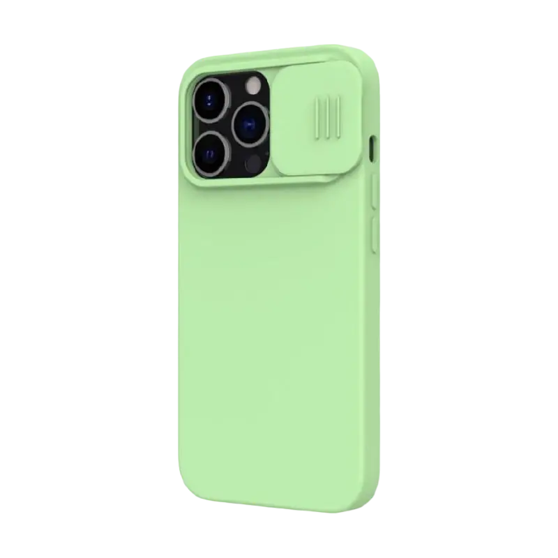 Чехол Nillkin iPhone 13 Pro, CamShield Silky Silicone, Mint Green