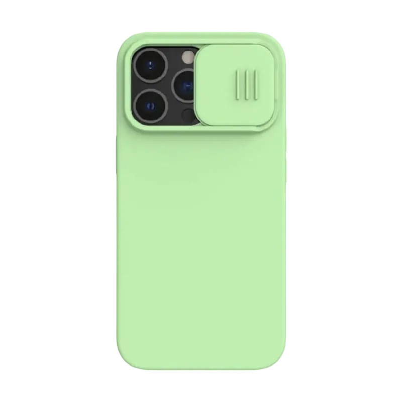 Чехол Nillkin iPhone 13 Pro, CamShield Silky Silicone, Mint Green