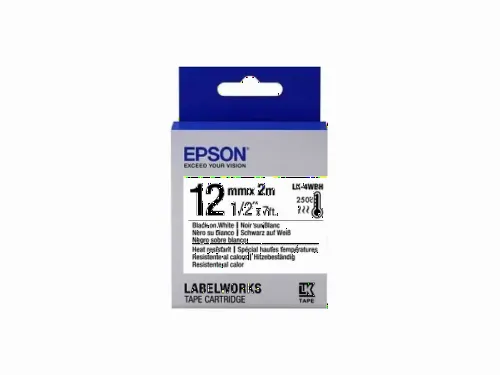 Картридж с лентой Epson LK-4WBH, 12 мм x 2 м