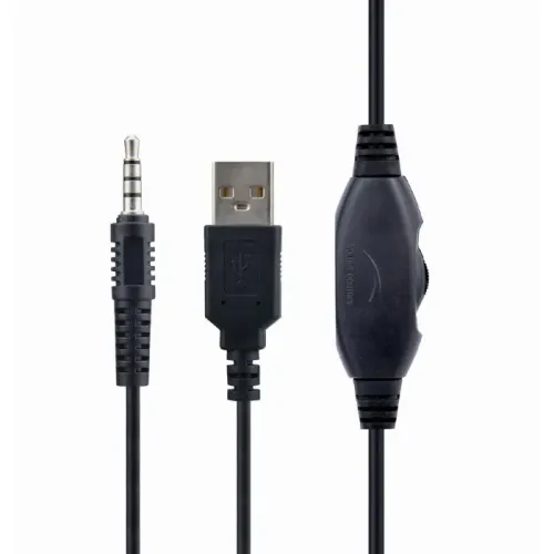 Игровая Гарнитура Gembird GHS-06, Проводной аналоговый, Чёрный