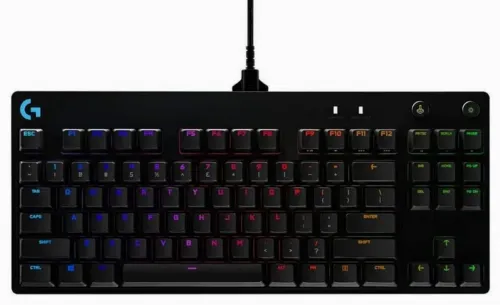 Tastatură Logitech G Pro, Cu fir, Negru