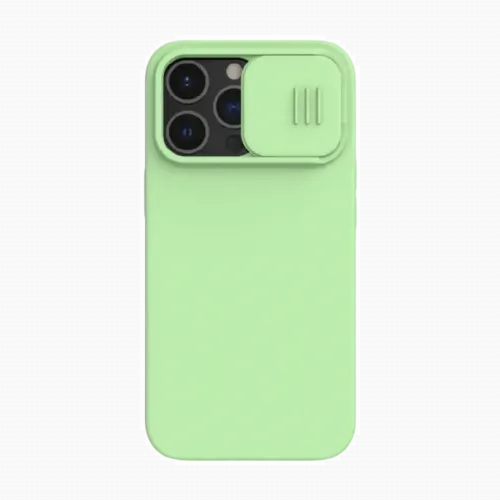 Чехол Nillkin iPhone 13 Pro, CamShield Silky Silicone, Mint Green
