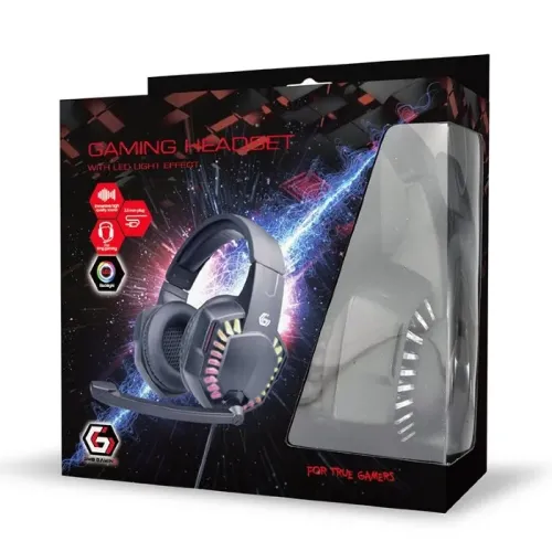 Игровая Гарнитура Gembird GHS-06, Проводной аналоговый, Чёрный