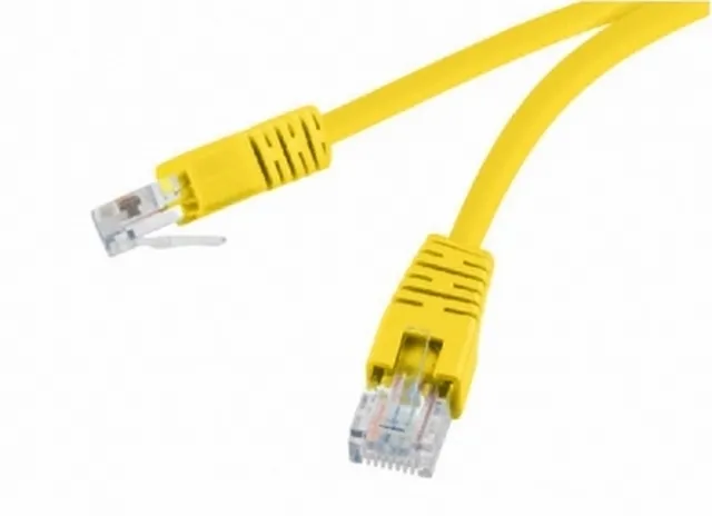 Патч-корд Cablexpert PP12-1M/Y, CAT5e UTP, 1м, Жёлтый