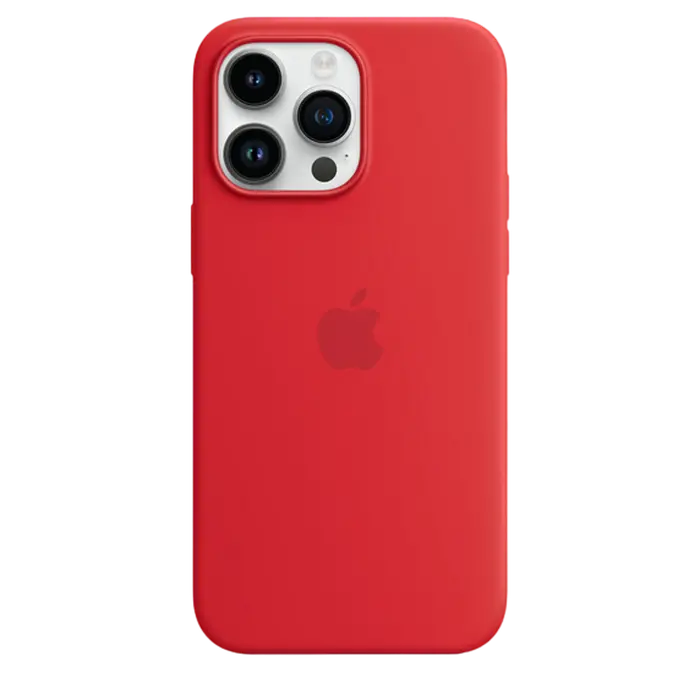 Original iPhone 14 Pro Max Silicone Case with MagSafe - (PRODUCT)RED, Model A2913