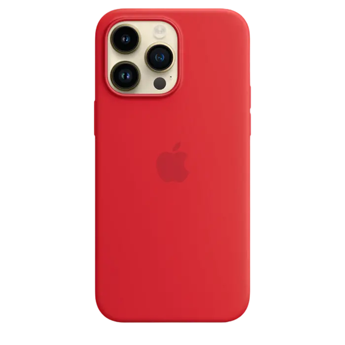 Original iPhone 14 Pro Max Silicone Case with MagSafe - (PRODUCT)RED, Model A2913