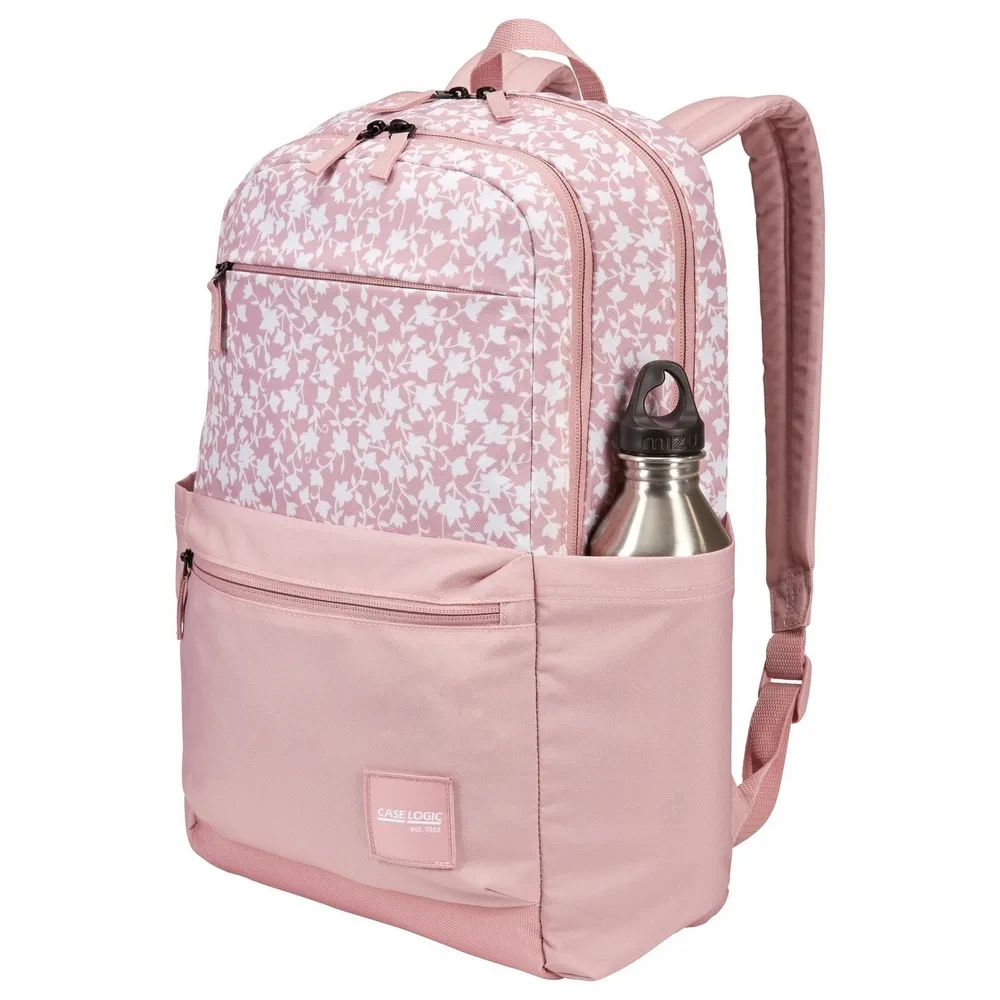 Backpack CaseLogic Uplink, 26L, 3204579, White Floral/Zephyr Pink for Laptop 15,6