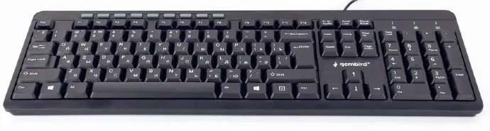 Клавиатура Gembird KB-UM-106-RU, Проводное, Чёрный