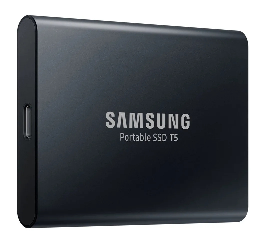 Внешний портативный SSD-накопитель Samsung Portable SSD T5,  1 TB, Чёрный (MU-PA1T0B/WW)