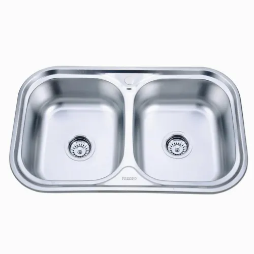 Chiuveta blat cu 2 cuve| inox  FREDDO| 800x400| SN9031    