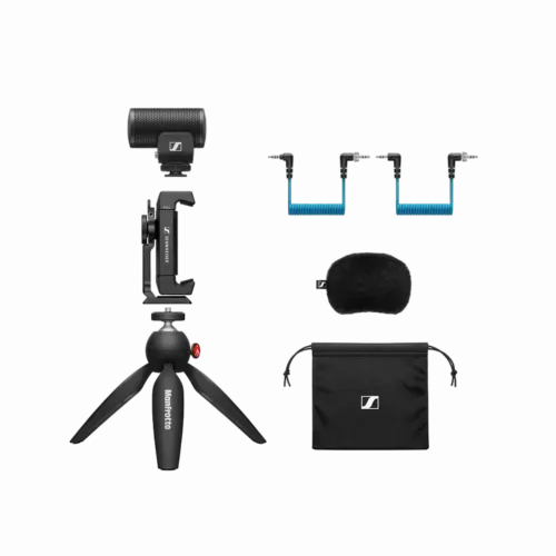 Портативный записывающий микрофон Sennheiser MKE 200, Проводной аналоговый, Чёрный