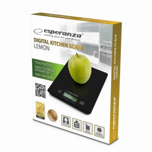 Электронные кухонные весы  Esperanza EKS002K, Чёрный