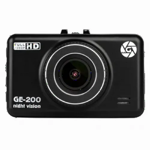 Автомобильный видеорегистратор Globex GE-200nv, Full-HD 1080P, Чёрный