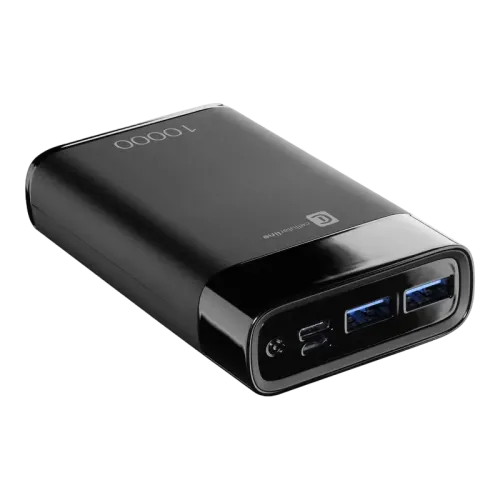 Acumulator extern Cellularline FreePower MANTA 10000, 10mAh, Negru