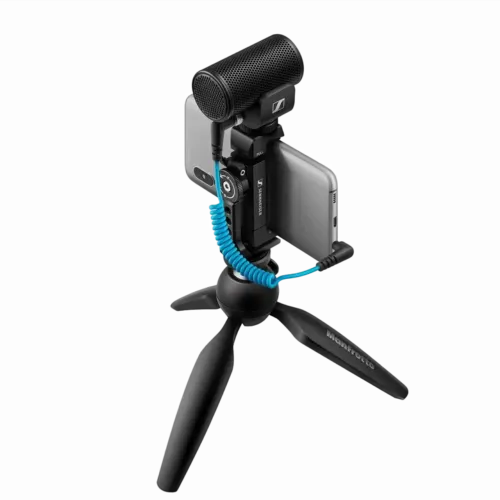 Портативный записывающий микрофон Sennheiser MKE 200, Проводной аналоговый, Чёрный