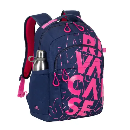 Backpack Rivacase 5430, for Laptop 15,6" & City bags, Dark Blue/Pink
