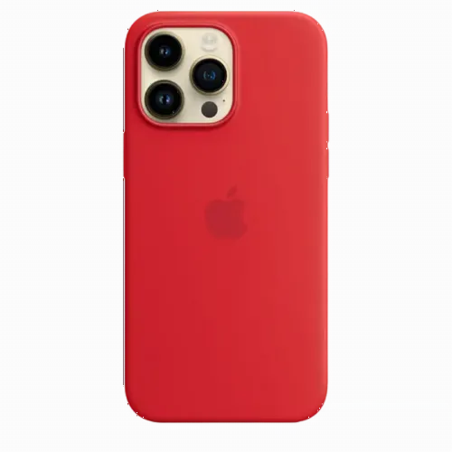 Original iPhone 14 Pro Max Silicone Case with MagSafe - (PRODUCT)RED, Model A2913
