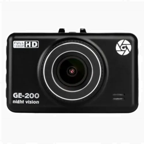 Автомобильный видеорегистратор Globex GE-200nv, Full-HD 1080P, Чёрный