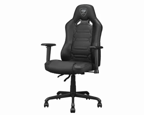 Игровое кресло Cougar Fusion S, ПВХ Кожа, Чёрный