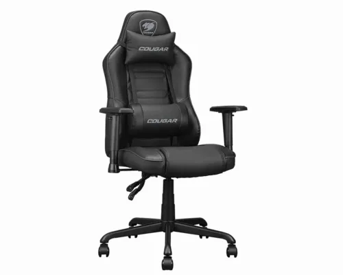 Игровое кресло Cougar Fusion S, ПВХ Кожа, Чёрный