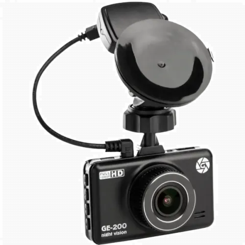 Автомобильный видеорегистратор Globex GE-200nv, Full-HD 1080P, Чёрный