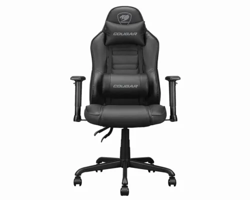 Игровое кресло Cougar Fusion S, ПВХ Кожа, Чёрный