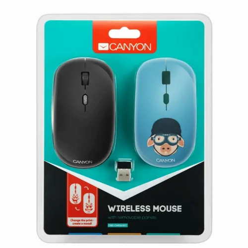 Mouse Wireless Canyon CND-CMSW401MP, Multicolor
