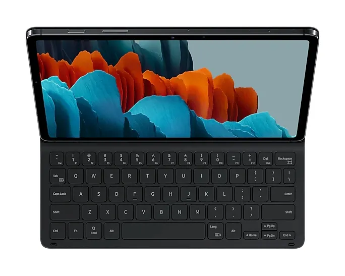 Husă pentru tabletă Samsung Galaxy Tab S7 Book Cover Keyboard, 11", Poliuretan, Negru