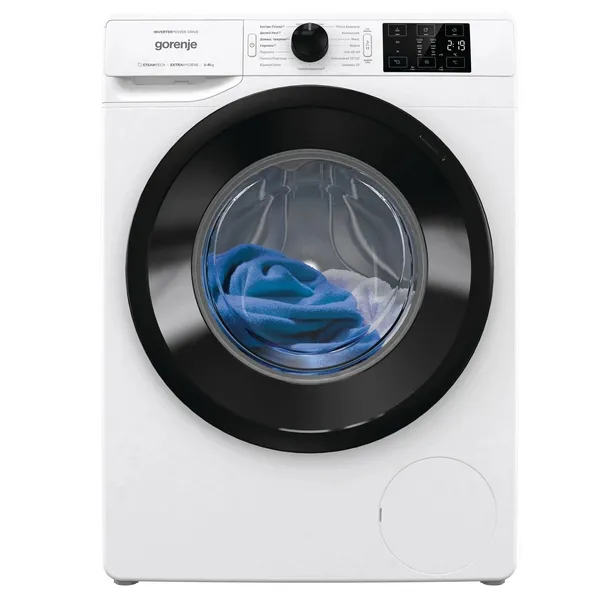 Mașină de spălat Gorenje WNEI82SDS/UA, 8kg, Alb