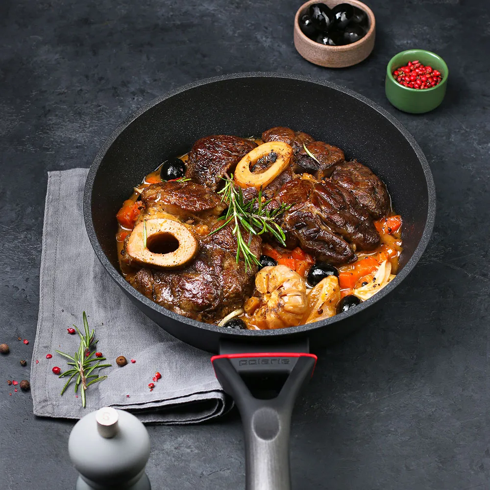Tigaie Polaris PRO collection-24FP, 24cm, Negru
