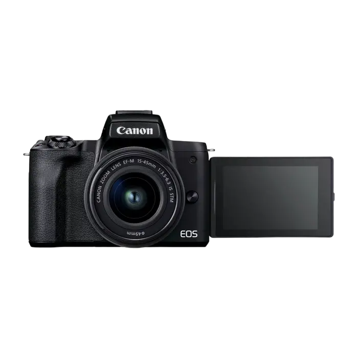 Aparat Foto Mirrorless Canon EOS M50 Mark II Vlogger Kit, Negru