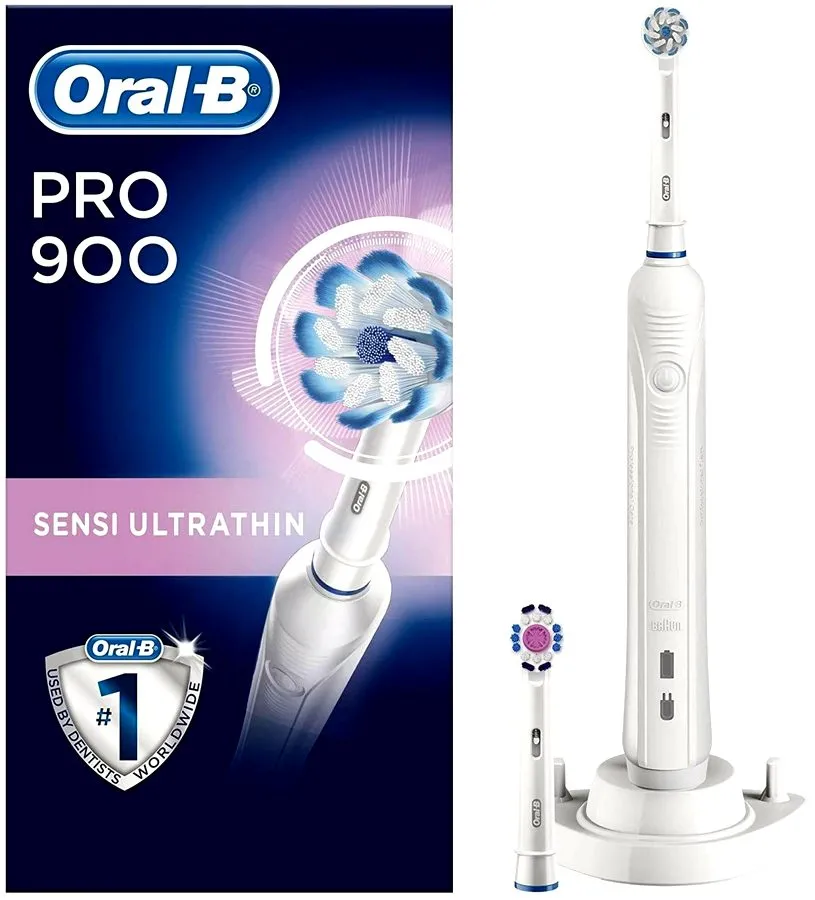 Periuță de dinți electrică Oral-B PRO 900 Sensitive, Alb