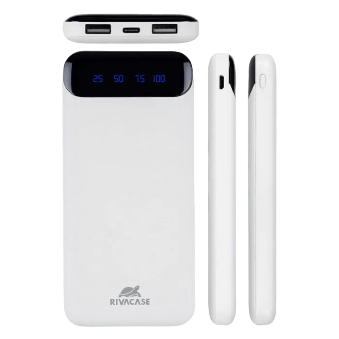 Power Bank Rivacase 10000 mAh, VA2240, White