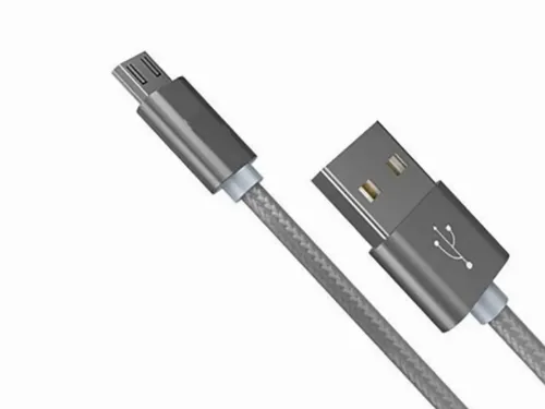 Cablu încărcare și sincronizare Xpower Micro cable Nylon, USB Type-A/micro-USB, 1m, Gri
