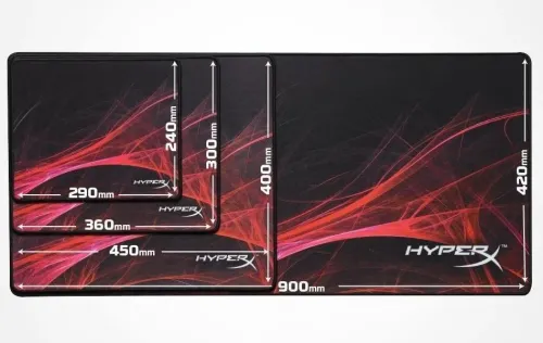 Игровой коврик для мыши HyperX FURY S Pro Speed Edition, Extra Large, Черный/Красный