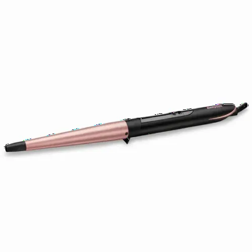 Ondulator de păr BaByliss Conical Wand C454E, Negru | Roz