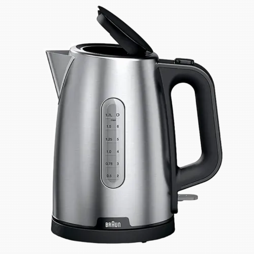Fierbător electric Braun WK1500 BK, Negru | Inox