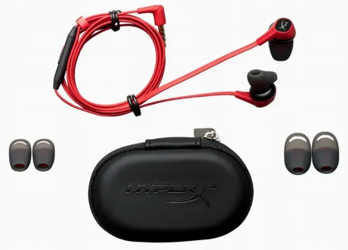 Игровая Гарнитура HyperX Cloud Earbuds, Проводной аналоговый, Красный