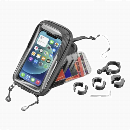 Motorbike Holder Cellular, Rider Shield (Waterproof), Black