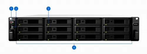 Stocare atașată la rețea SYNOLOGY RS3618xs, Gri