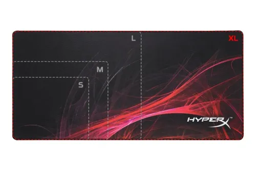 Игровой коврик для мыши HyperX FURY S Pro Speed Edition, Extra Large, Черный/Красный